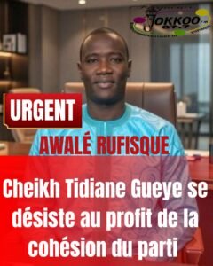 Lire la suite à propos de l’article 🚨 URGENT / Rufisque : Cheikh Tidiane Gueye se retire de la course à la coordination d&rsquo;Awalé