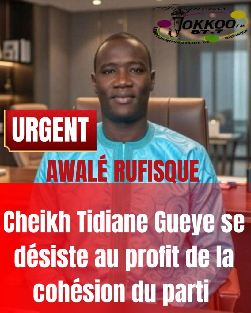 Lire la suite à propos de l’article 🚨 URGENT / Rufisque : Cheikh Tidiane Gueye se retire de la course à la coordination d&rsquo;Awalé
