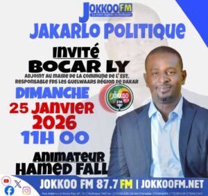 Lire la suite à propos de l’article JAKARLO POLITIQUE DIMANCHE 25 JANVIER 2026 INVITE BACR LY