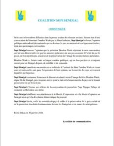 Lire la suite à propos de l’article SOPI Sénégal dément la convocation de Doudou Wade : aucune convocation n&rsquo;a été reçue