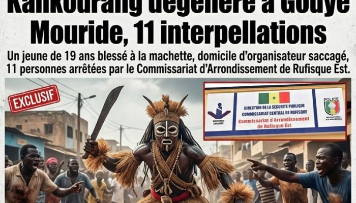 Rufisque : Une sortie de Kankourang dégénère à Gouye Mouride, 11 interpellations